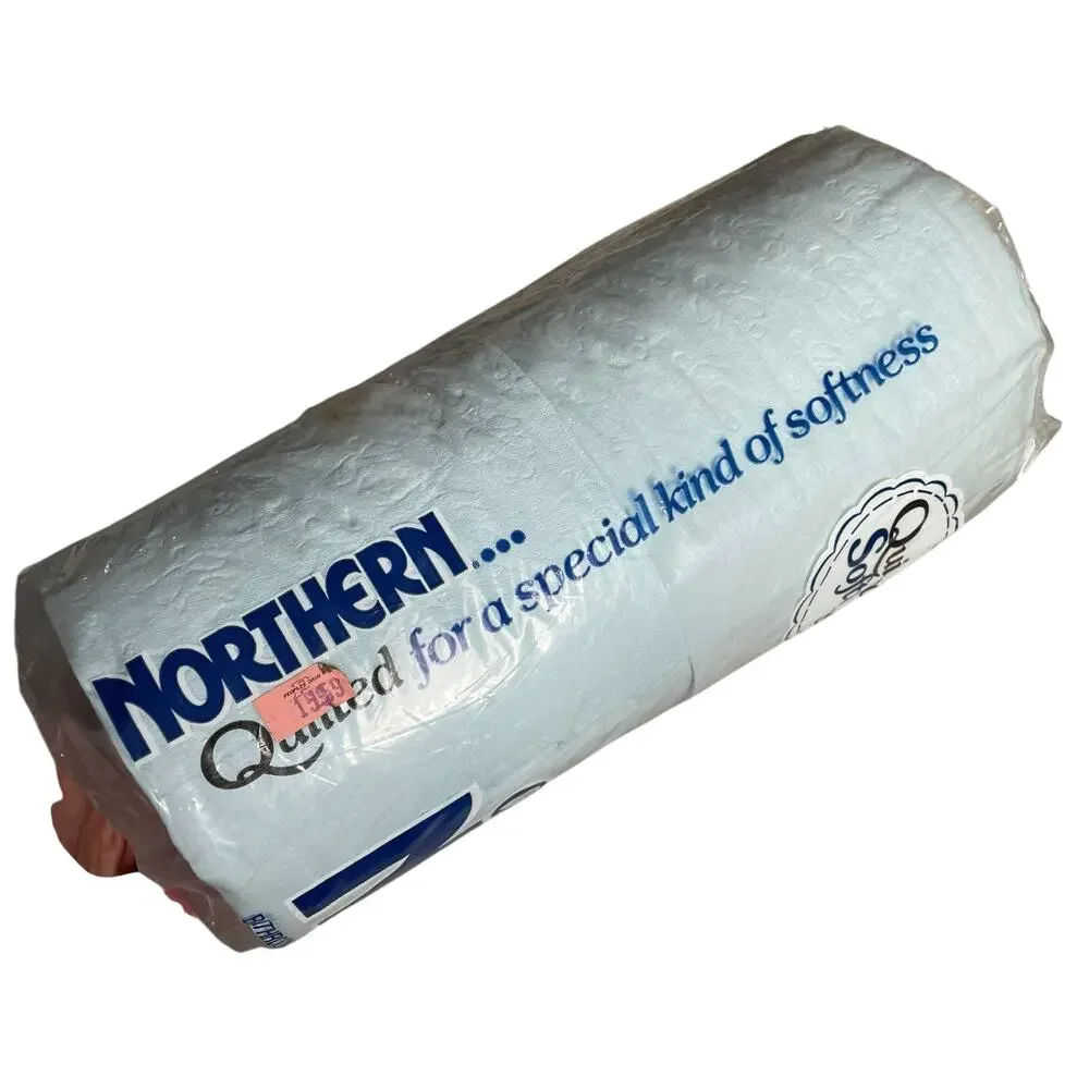 Quilted Northern Blue Toilet Paper 4 Roll Bathroom Tissue African American FLAW